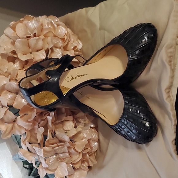 Cole Haan Shoes | Cole Haan x Nike Air Mary Jane Heels black size 6 1/2 b - Picture 2 of 12